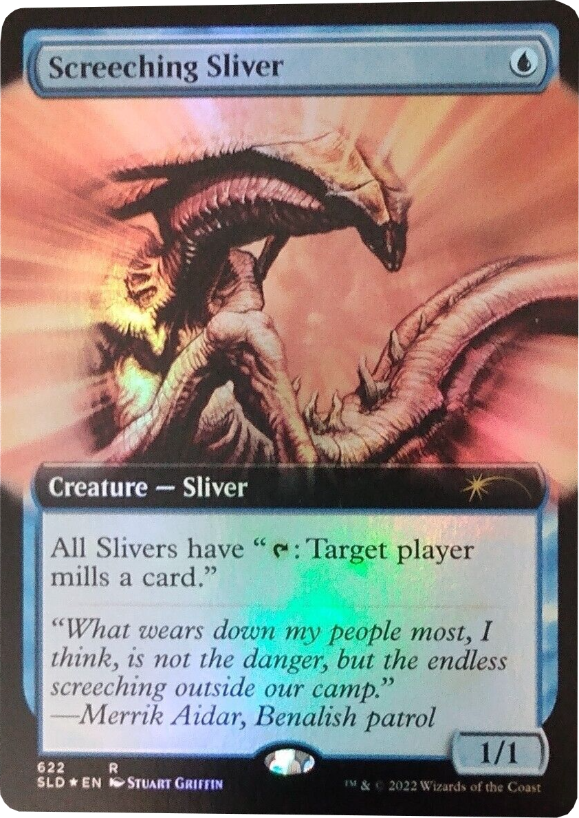 Screeching Sliver (Extended Art) [Secret Lair Drop Promos] | Good Games Modbury