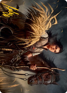 Ambitious Farmhand Art Card (Gold-Stamped Signature) [Innistrad: Midnight Hunt Art Series] | Good Games Modbury