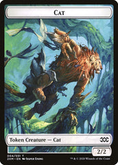 Angel // Cat Double-Sided Token [Double Masters Tokens] | Good Games Modbury
