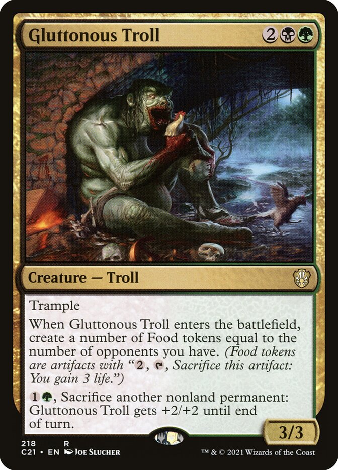 Gluttonous Troll 218/81 (Commander 2021)  | Good Games Modbury