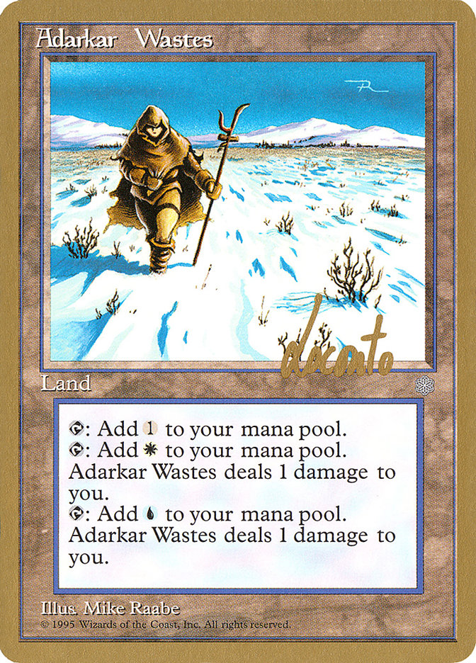 Adarkar Wastes (Michael Loconto) [Pro Tour Collector Set] | Good Games Modbury