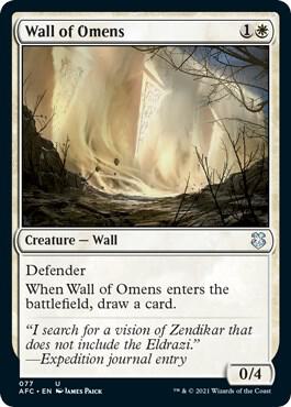 Wall of Omens 77 (Commander: Adventures in the Forgotten Realms)  | Good Games Modbury
