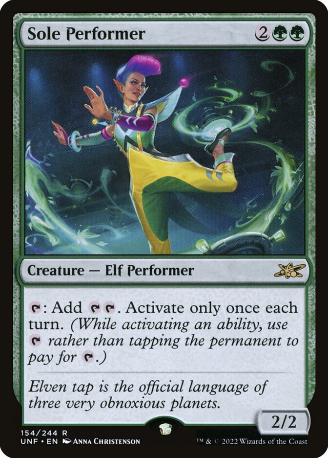 Sole Performer 154/244 (Unfinity)  - Foil | Good Games Modbury