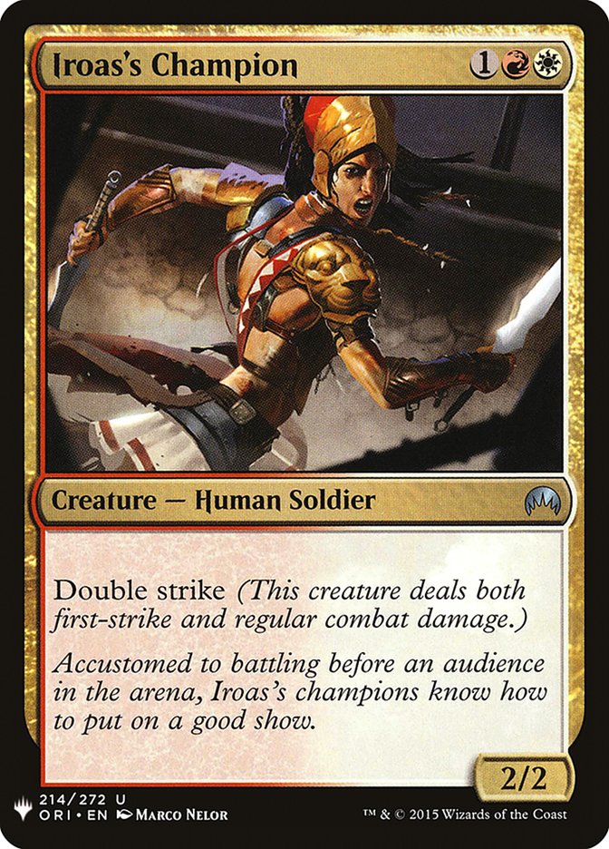 Iroas's Champion [Mystery Booster] | Good Games Modbury