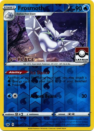 Frosmoth (064/202) (League Promo 4th Place) [Sword & Shield: Base Set] | Good Games Modbury
