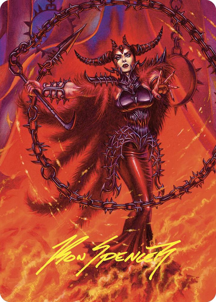Deadly Rollick Art Card Gold Stamped Signature 63 (Art Series: Commander Masters)  | Good Games Modbury
