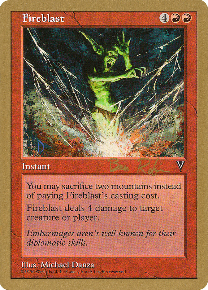 Fireblast (Ben Rubin) [World Championship Decks 1998] | Good Games Modbury