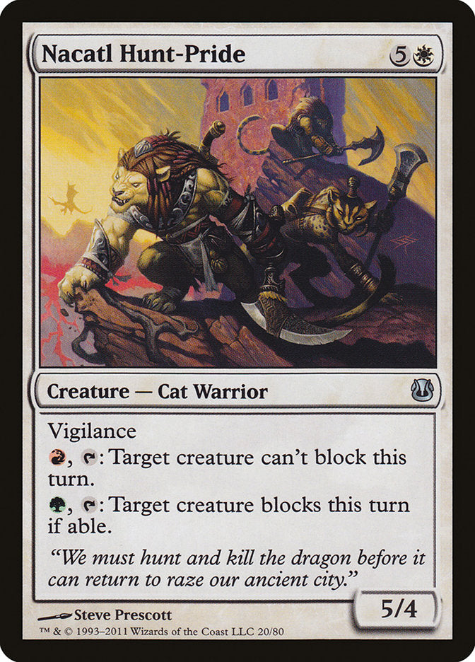 Nacatl Hunt-Pride 20/80 (Duel Decks: Ajani vs. Nicol Bolas)  | Good Games Modbury