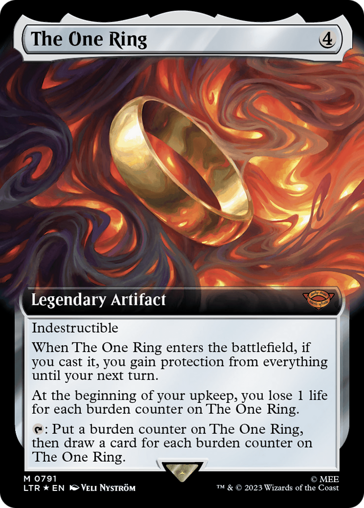 The One Ring (Extended Art) (Surge Foil) [The Lord of the Rings: Tales of Middle-Earth] | Good Games Modbury