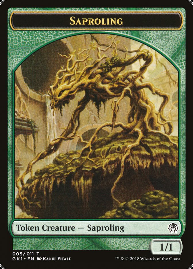 Saproling // Insect Double-Sided Token [Guilds of Ravnica Guild Kit Tokens] | Good Games Modbury