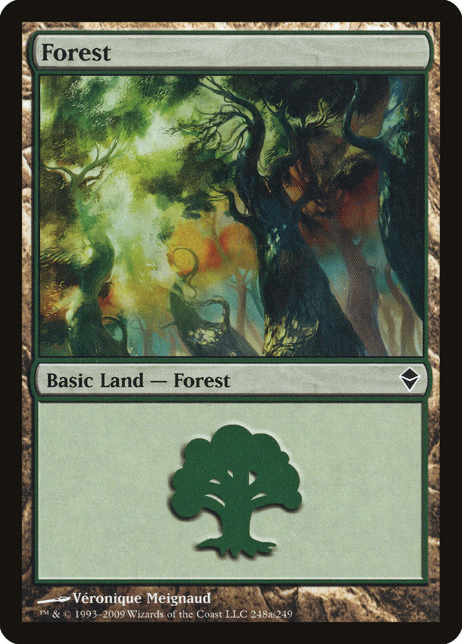 Forest (248a) [Zendikar] | Good Games Modbury