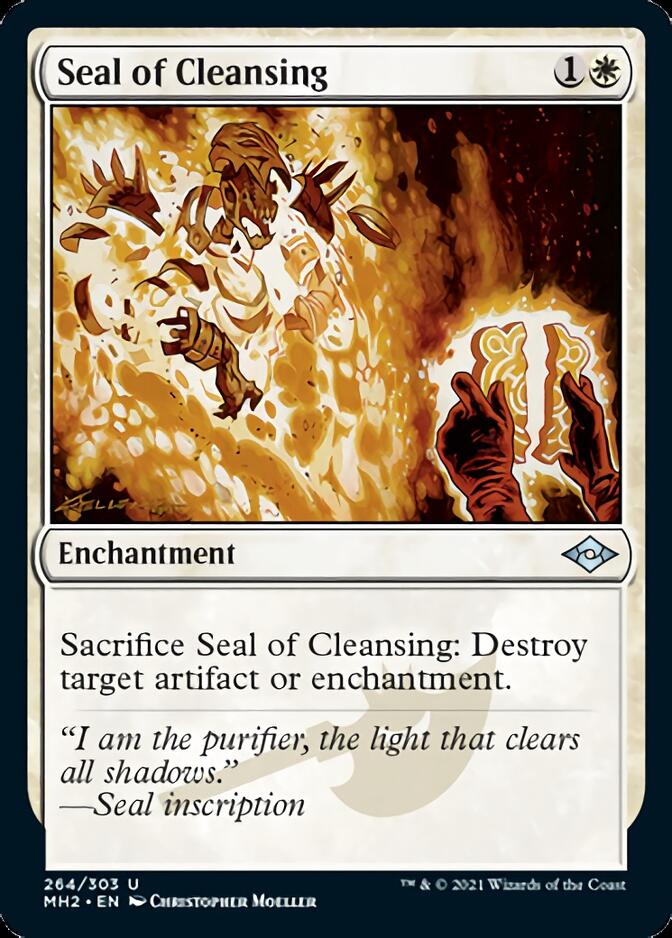 Seal of Cleansing (Foil Etched) [Modern Horizons 2] | Good Games Modbury