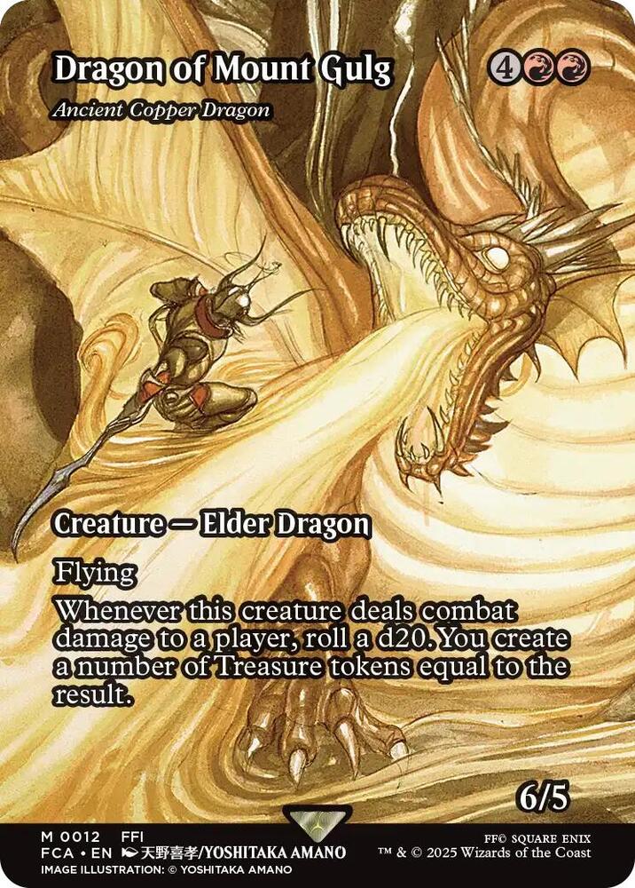 Dragon of Mount Gulg - Ancient Copper Dragon 12 (FINAL FANTASY: Through the Ages)  - Showcase Foil | Good Games Modbury