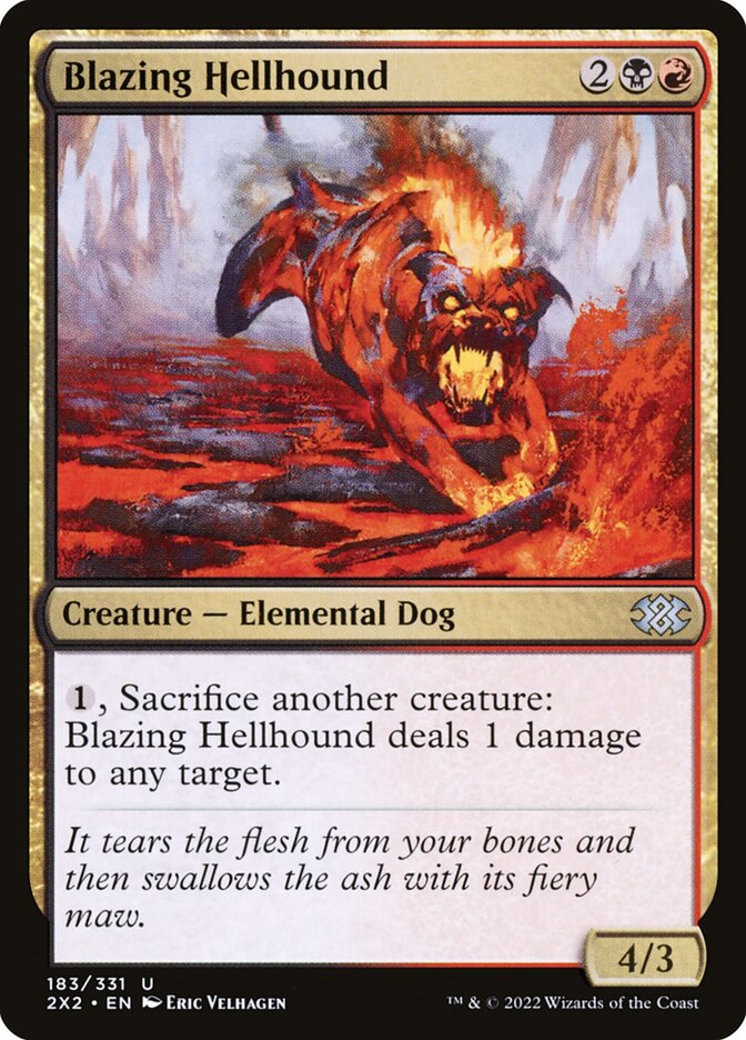 Blazing Hellhound 183/331 (Double Masters 2022)  | Good Games Modbury