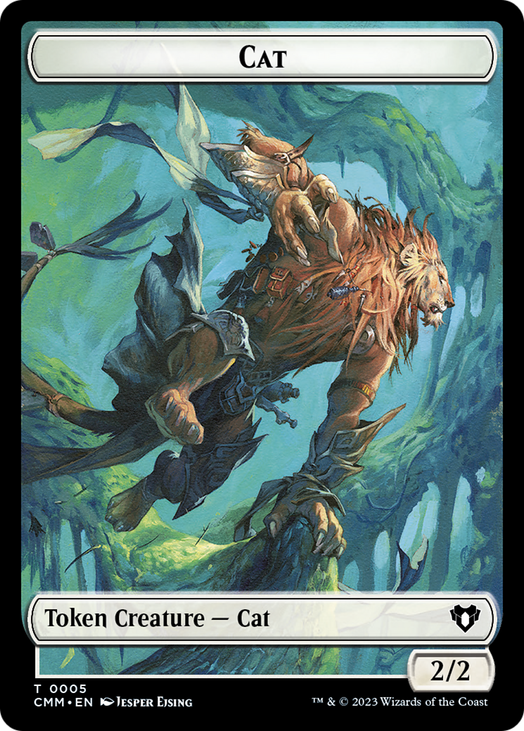 Cat Token (05) [Commander Masters Tokens] | Good Games Modbury