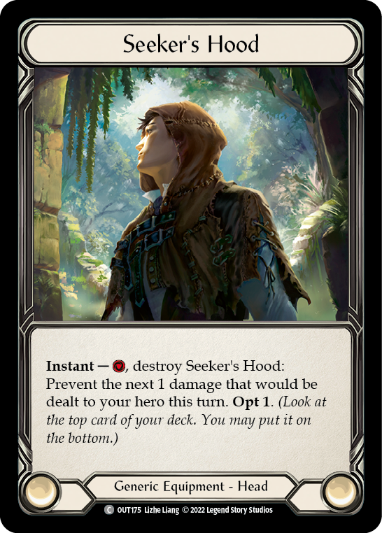 Seeker's Hood [OUT175] (Outsiders)  Rainbow Foil | Good Games Modbury