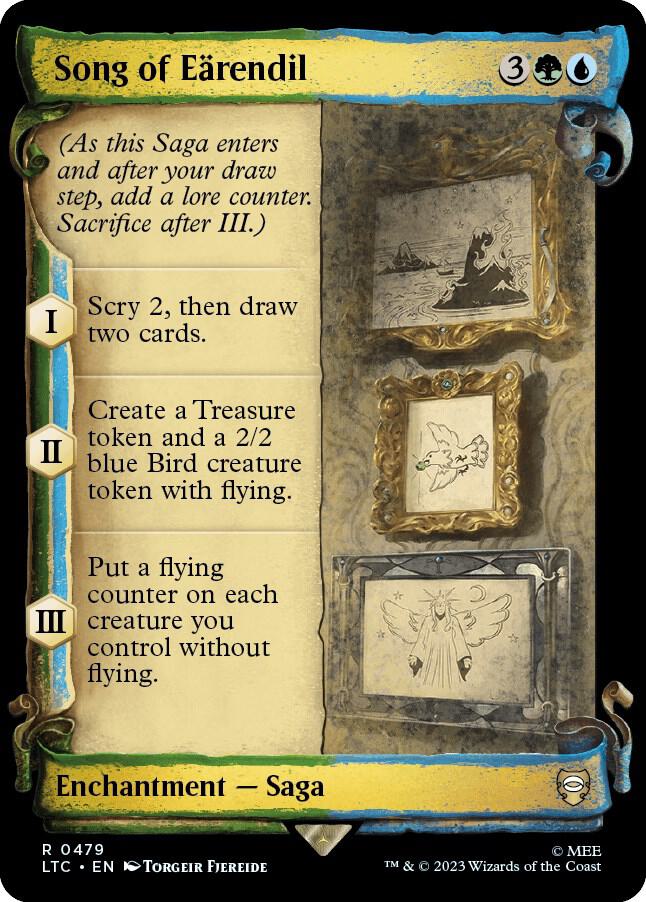 Song of Earendil Showcase Scrolls 479 (Commander: The Lord of the Rings: Tales of Middle-earth)  - Showcase Scroll Foil | Good Games Modbury