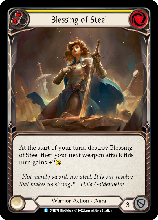 Blessing of Steel (Yellow) [DYN074] (Dynasty) | Good Games Modbury