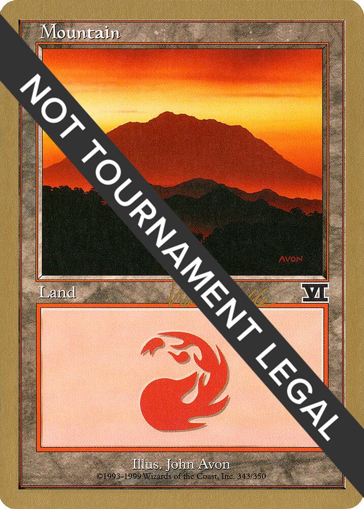 Mountain 343 1999 Kai Budde 6ED kb343/111 (World Championship Decks)  | Good Games Modbury