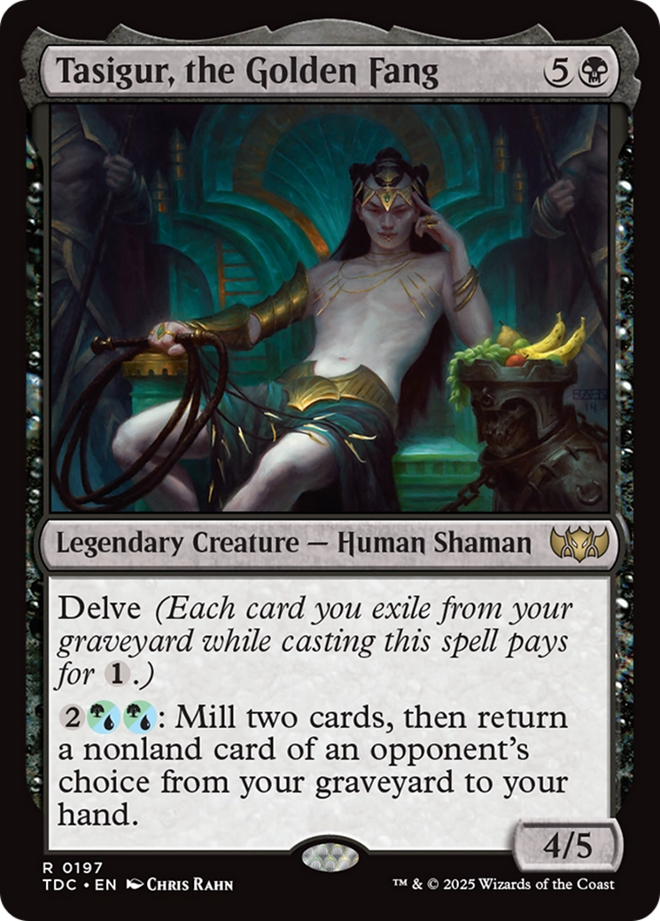 Tasigur, the Golden Fang [Tarkir: Dragonstorm Commander] | Good Games Modbury