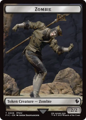 Moogle // Zombie Double-Sided Token (Surge Foil) [FINAL FANTASY Commander Tokens] | Good Games Modbury