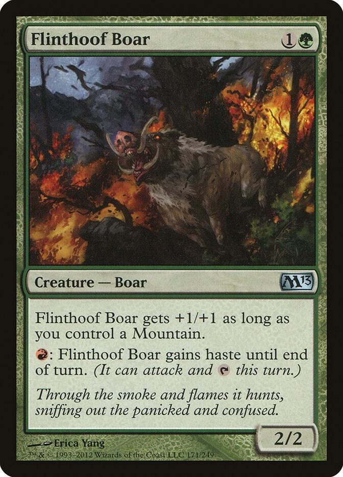 Flinthoof Boar 171/249 (Magic 2013 (M13))  - Foil | Good Games Modbury