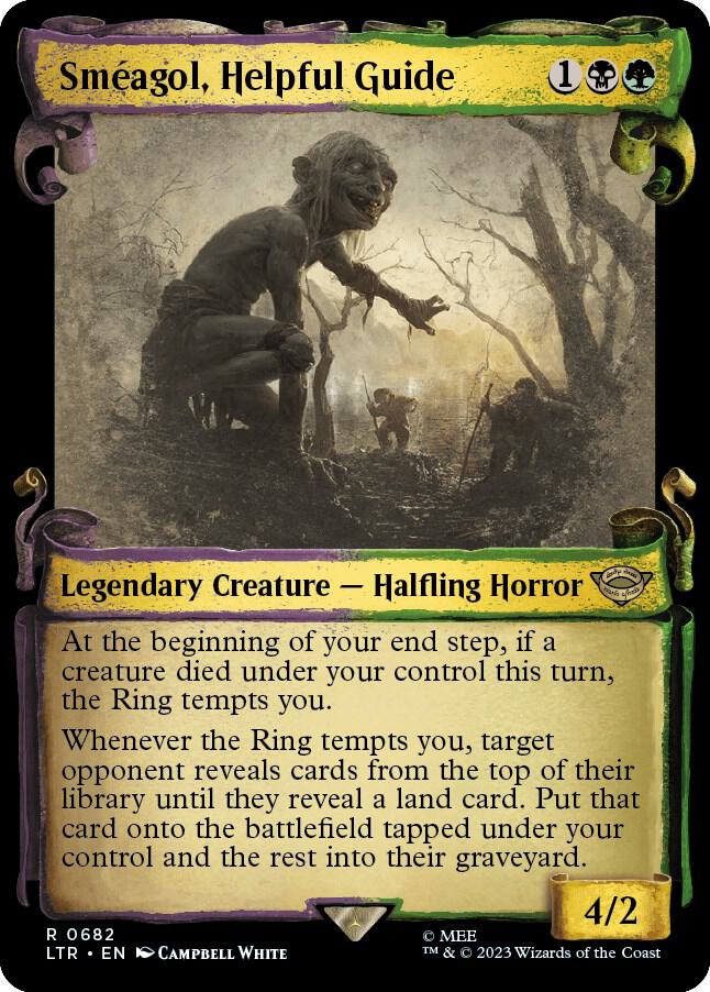 Sméagol, Helpful Guide 682 (Universes Beyond: The Lord of the Rings: Tales of Middle-earth)  - Showcase Scroll Foil | Good Games Modbury