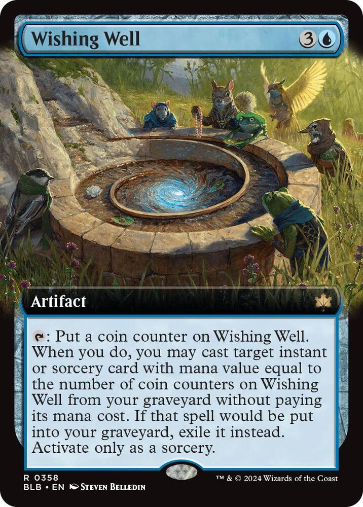 Wishing Well 358 (Bloomburrow)  - Extended Art Foil | Good Games Modbury