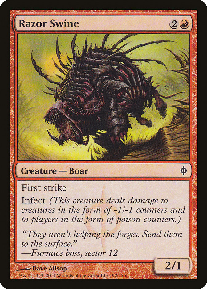 Razor Swine 92/175 (New Phyrexia)  | Good Games Modbury