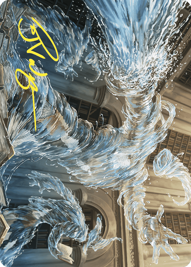 Splashy Spellcaster Art Card (Gold-Stamped Signature) [Wilds of Eldraine Art Series] | Good Games Modbury