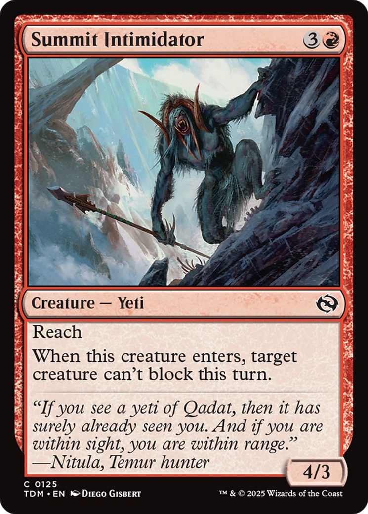 Summit Intimidator [Tarkir: Dragonstorm] | Good Games Modbury