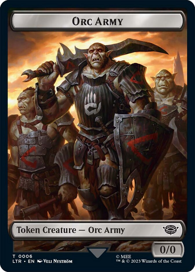 Orc Army Token (06) [The Lord of the Rings: Tales of Middle-Earth Tokens] | Good Games Modbury