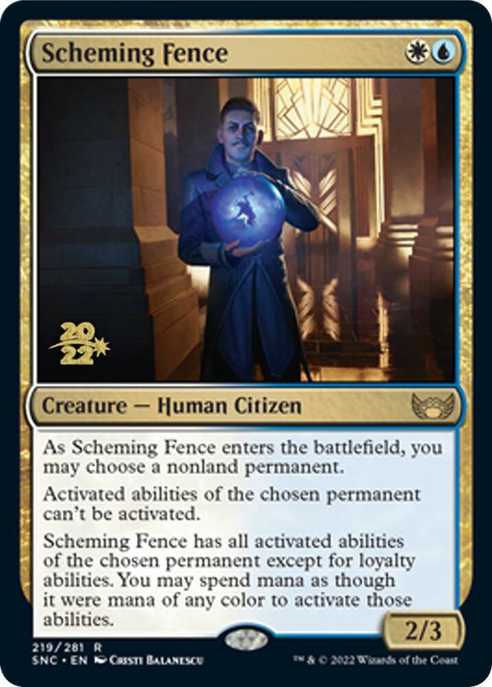 Scheming Fence 219s/161 (Prerelease Cards)  - Foil | Good Games Modbury