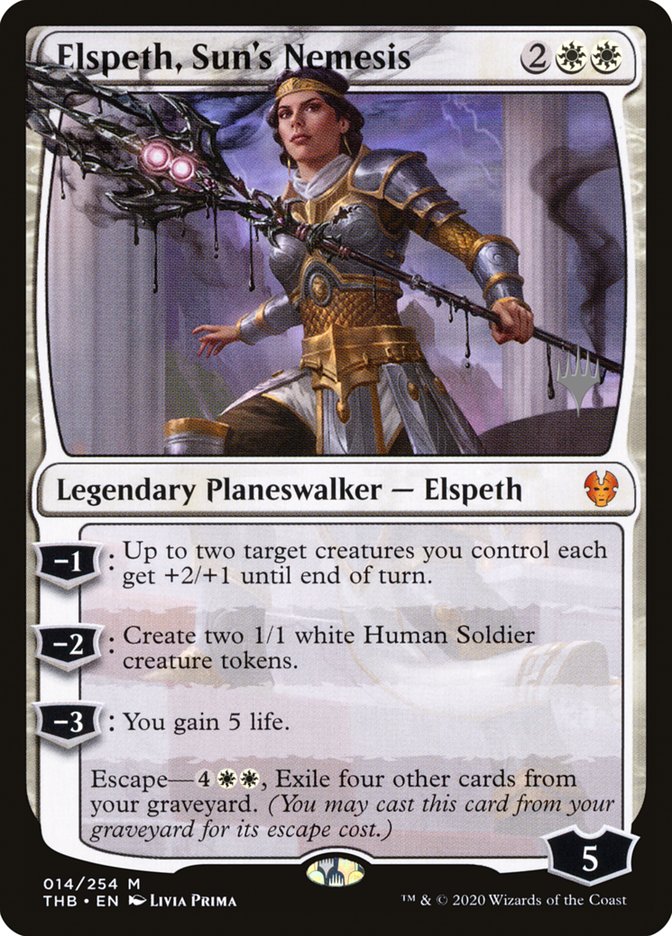 Elspeth, Sun's Nemesis (Promo Pack) [Theros Beyond Death Promos] | Good Games Modbury