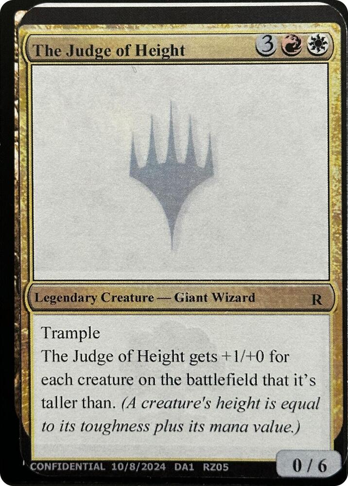 The Judge of Height RZ05f/477 (Un-Known Event Playtest Cards)  | Good Games Modbury