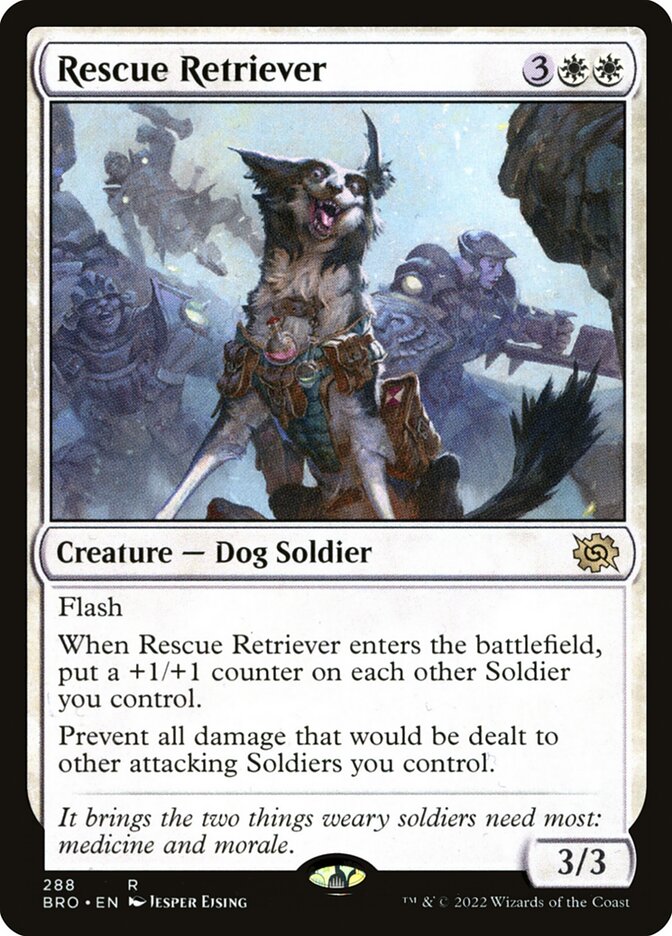 Rescue Retriever 288/287 (The Brothers' War)  - Foil | Good Games Modbury