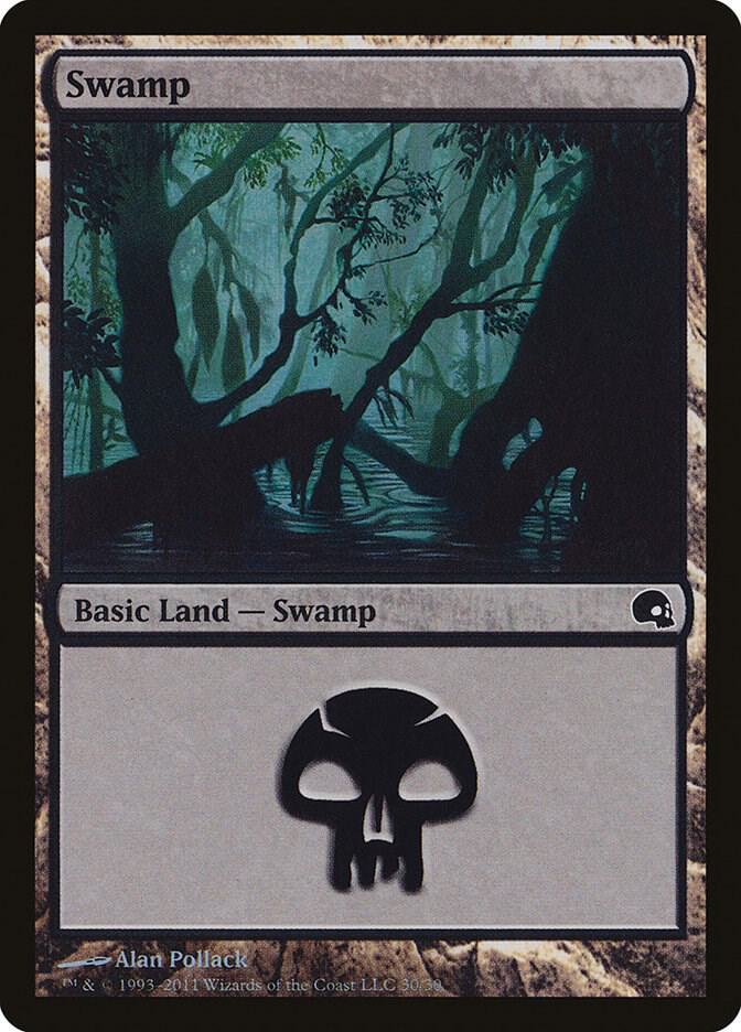 Swamp 30 30/50 (Premium Deck Series: Graveborn)  - Foil | Good Games Modbury