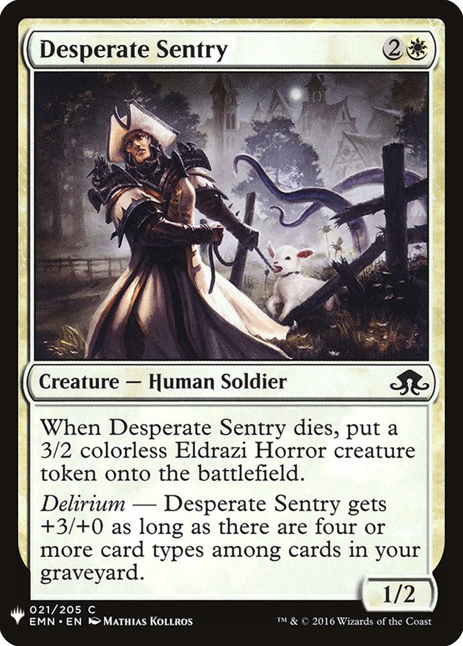 Desperate Sentry [Mystery Booster] | Good Games Modbury