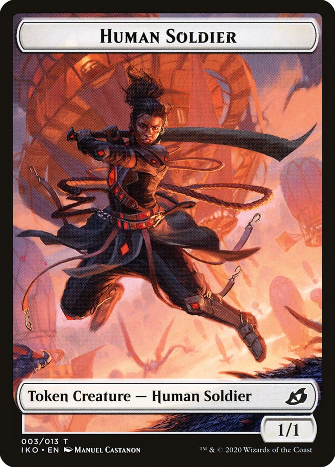 Kraken // Human Soldier (003) Double-Sided Token [Ikoria: Lair of Behemoths Tokens] | Good Games Modbury