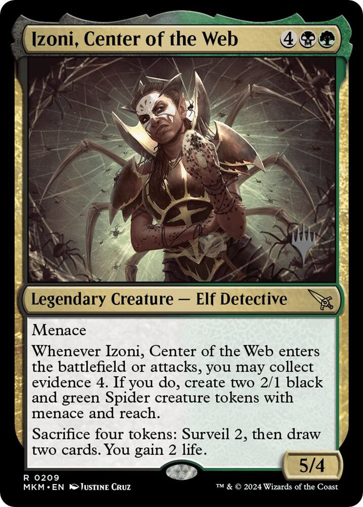Izoni Center of the Web 209p/182 (Promo Pack: Murders at Karlov Manor)  - Foil | Good Games Modbury