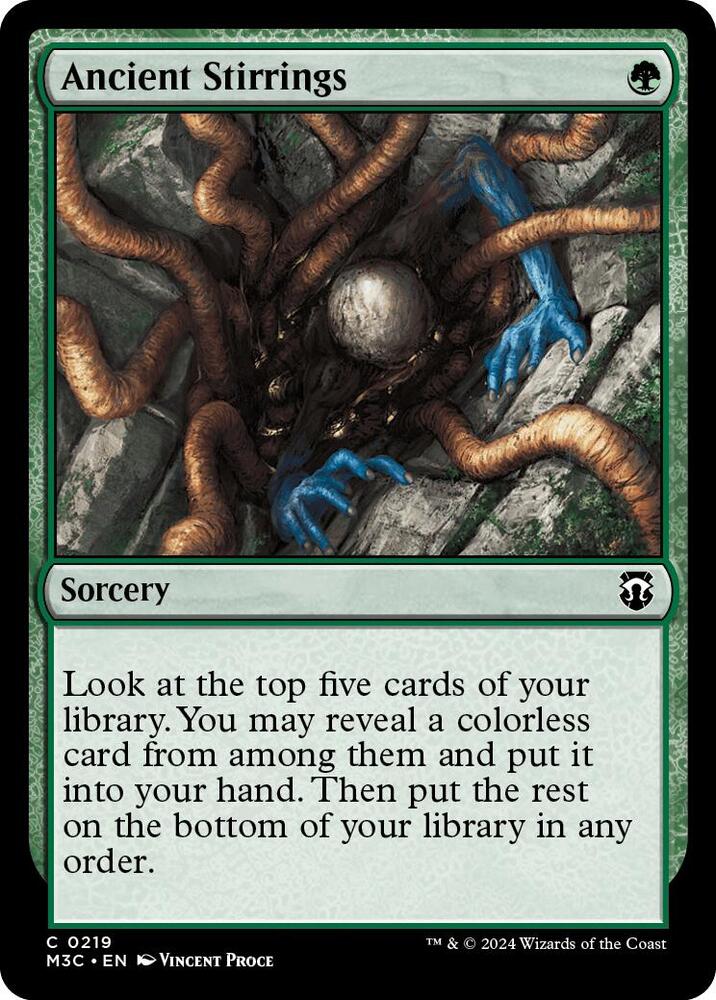 Ancient Stirrings 219 (Commander: Modern Horizons 3)  - Ripple Foil | Good Games Modbury