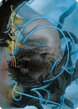 Bind the Monster Art Card Gold Stamped Signature 11 (Art Series: Kaldheim)  | Good Games Modbury