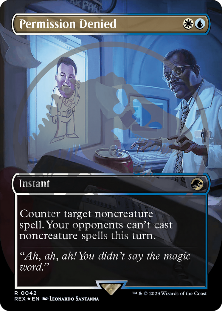 Permission Denied Emblem (Borderless) [Jurassic World Collection Tokens] | Good Games Modbury