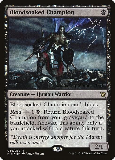 Bloodsoaked Champion 66s/56 (Prerelease Cards)  - Foil | Good Games Modbury