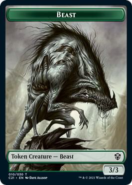 Beast 010 Whale Double Sided Token 10 // 5 (Commander 2021)  | Good Games Modbury
