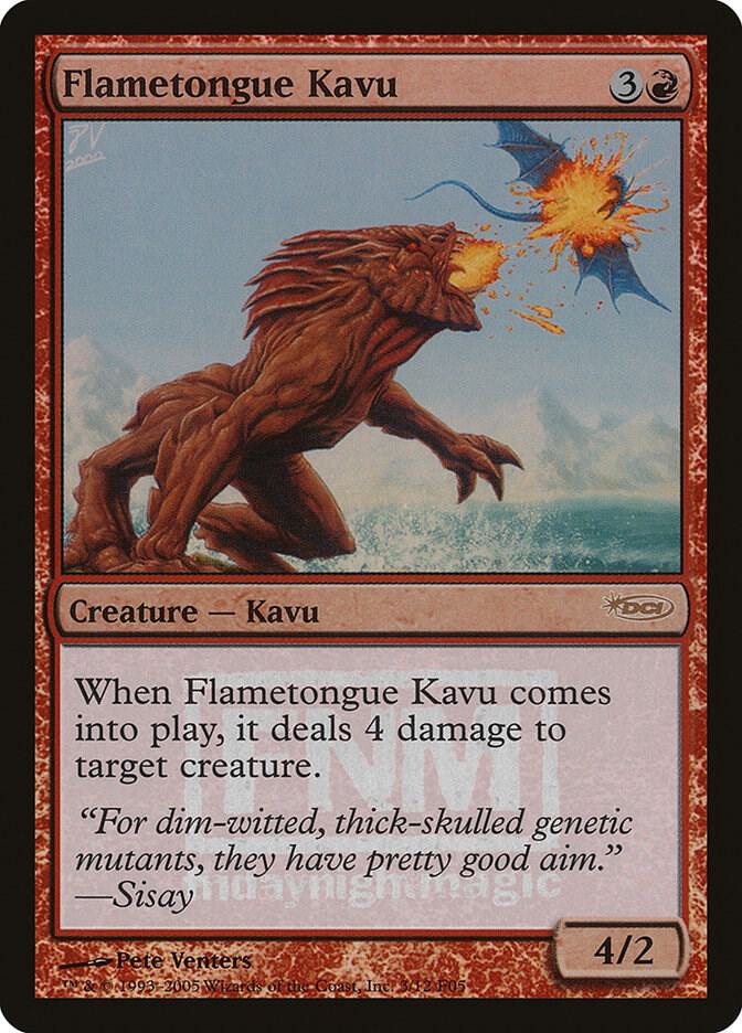 Flametongue Kavu 3/12 (FNM Promos)  - Foil | Good Games Modbury