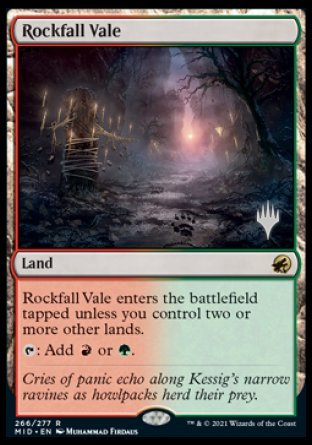 Rockfall Vale (Promo Pack) [Innistrad: Midnight Hunt Promos] | Good Games Modbury