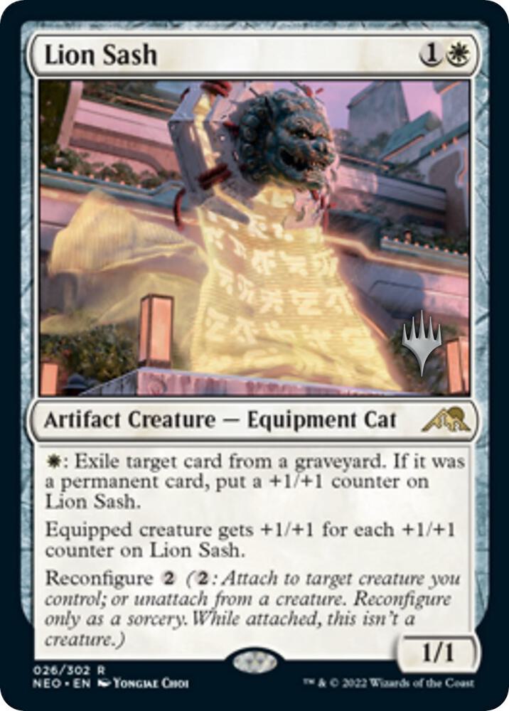 Lion Sash 26 (Promo Pack: Kamigawa: Neon Dynasty)  - Foil | Good Games Modbury