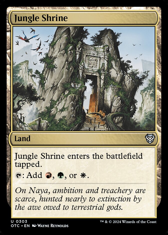 Jungle Shrine 303/342 (Commander: Outlaws of Thunder Junction)  | Good Games Modbury