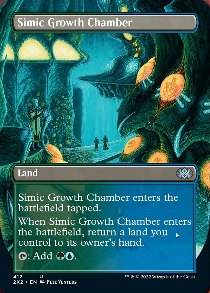 Simic Growth Chamber (Borderless Alternate Art) [Double Masters 2022] | Good Games Modbury